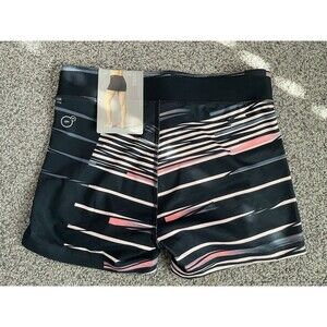 NWT PUMA Womens  ‘WT All Eyes On Me” ShortTight Shorts BLACK SALMON Size L